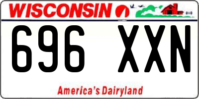WI license plate 696XXN