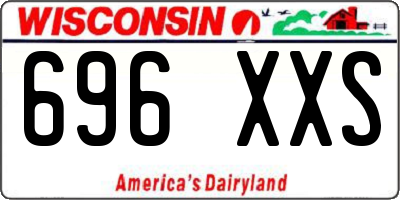 WI license plate 696XXS