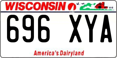 WI license plate 696XYA