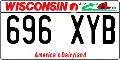 WI license plate 696XYB