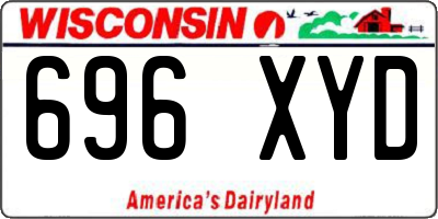 WI license plate 696XYD