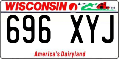 WI license plate 696XYJ