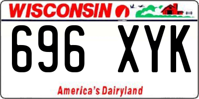 WI license plate 696XYK