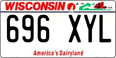WI license plate 696XYL