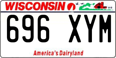 WI license plate 696XYM