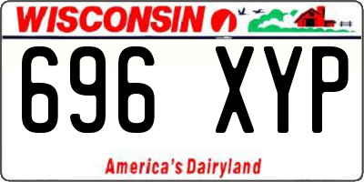WI license plate 696XYP