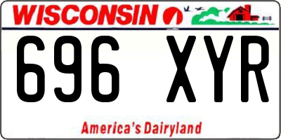 WI license plate 696XYR