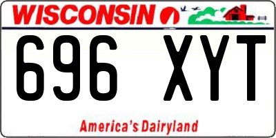 WI license plate 696XYT