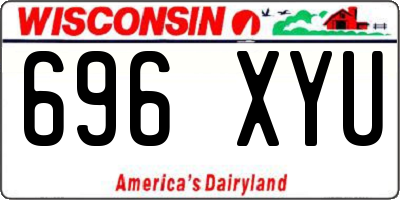 WI license plate 696XYU