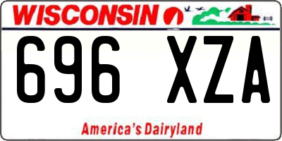 WI license plate 696XZA