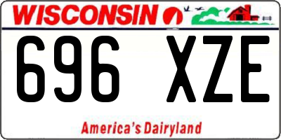WI license plate 696XZE
