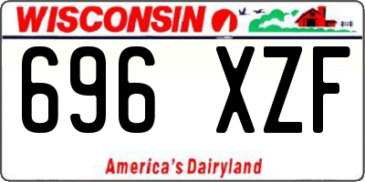 WI license plate 696XZF