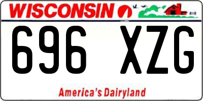 WI license plate 696XZG