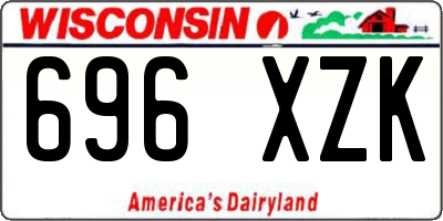 WI license plate 696XZK