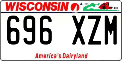 WI license plate 696XZM