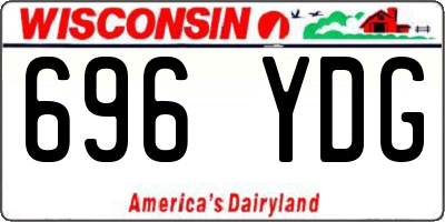 WI license plate 696YDG