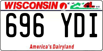 WI license plate 696YDI