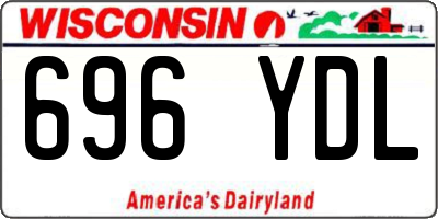 WI license plate 696YDL