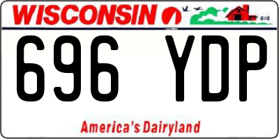 WI license plate 696YDP