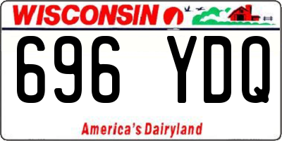 WI license plate 696YDQ