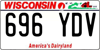 WI license plate 696YDV
