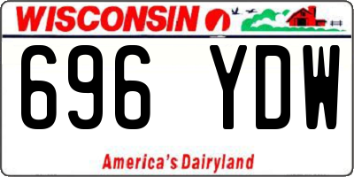 WI license plate 696YDW