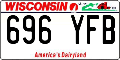 WI license plate 696YFB