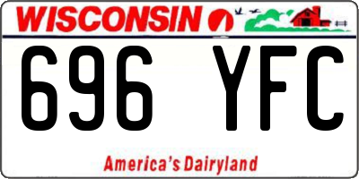 WI license plate 696YFC