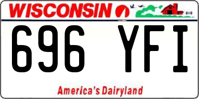 WI license plate 696YFI