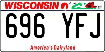 WI license plate 696YFJ
