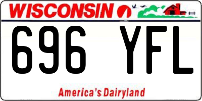 WI license plate 696YFL