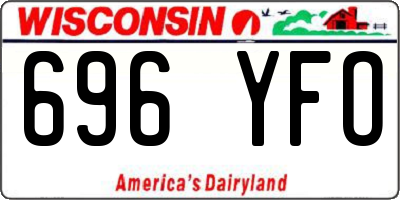 WI license plate 696YFO