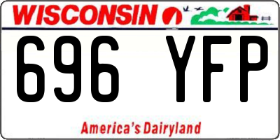 WI license plate 696YFP