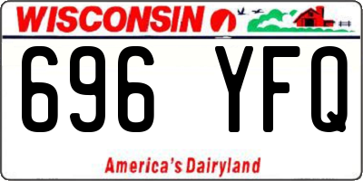 WI license plate 696YFQ