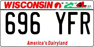 WI license plate 696YFR