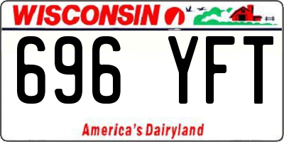 WI license plate 696YFT