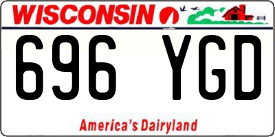 WI license plate 696YGD