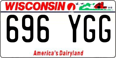 WI license plate 696YGG
