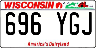 WI license plate 696YGJ
