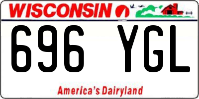 WI license plate 696YGL