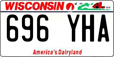 WI license plate 696YHA