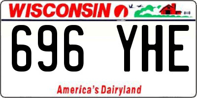 WI license plate 696YHE