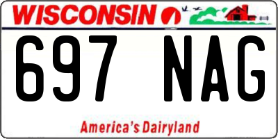 WI license plate 697NAG