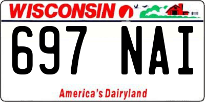 WI license plate 697NAI