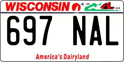 WI license plate 697NAL