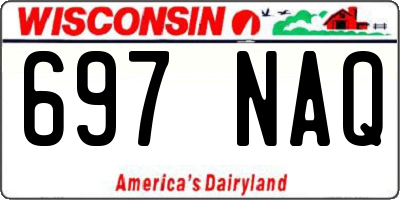 WI license plate 697NAQ