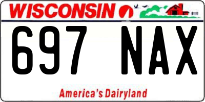 WI license plate 697NAX