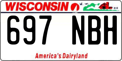 WI license plate 697NBH