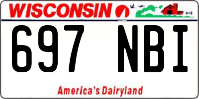 WI license plate 697NBI