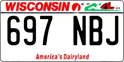 WI license plate 697NBJ